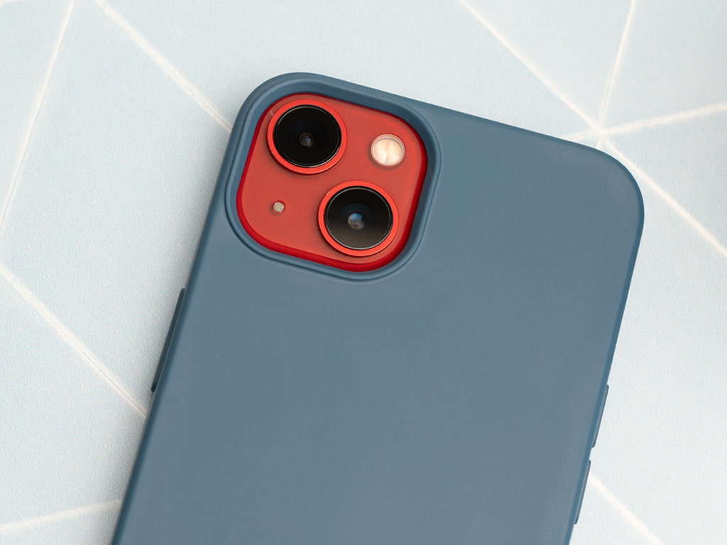 Silikonový kryt na iPhone 13 - Modrý - 3